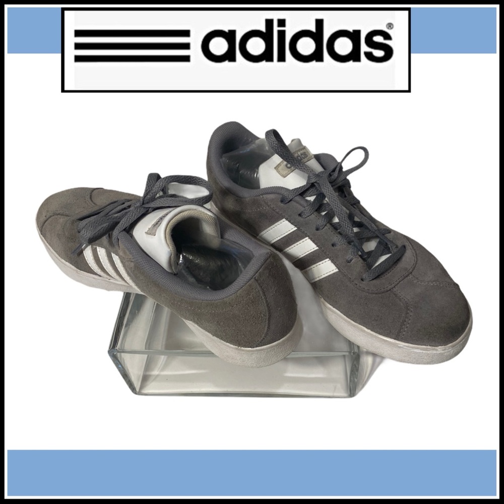 ADIDAS GRAND COURT GRAY SUEDE SNEAKER 7 (men’s) - Picture 3 of 11